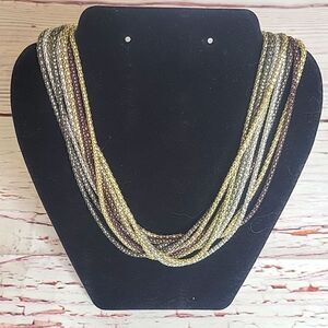 Vintage Multi Color Chain Necklace